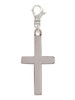 3 Merry Monkeys Stainless Steel 1.3" Cross - Clip on Charm