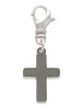 3 Merry Monkeys Stainless Steel 5/8" Cross - Clip on Charm