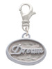 3 Merry Monkeys Silvertone Dream - Oval Seal - Clip on Charm