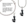 3 Merry Monkeys Tall Sitting Matte Black Cat - Clip on Charm