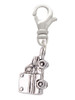 3 Merry Monkeys Silvertone 3-D Ambulance - Clip on Charm