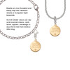 3 Merry Monkeys Goldtone Engraved Explore Dream Discover Disc - Clip on Charm