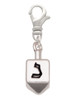 3 Merry Monkeys Silvertone 3-D Dreidel - Clip on Charm