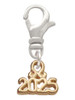 3 Merry Monkeys Goldtone Mini Year 2025 - Clip on Charm