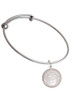 3 Merry Monkeys Silvertone To the World You are a Mother Round Locket - Charm Bangle Bracelet