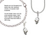 Large Skull Rope Charm Bead Dangle