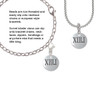 Half Marathon Roman Numeral Rope Charm Bead Dangle