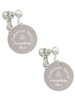 3 Merry Monkeys Stainless Steel Pumpkin Spice and Everything Nice Disc - Clip On Earrings