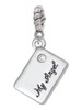 My Angel Envelope Rope Charm Bead Dangle