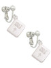 3 Merry Monkeys Silvertone Holy Bible - Clip On Earrings