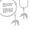 3 Merry Monkeys Silvertone 3-D Dove - Rope Charm Bead Dangle