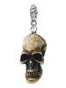 3 Merry Monkeys Resin Skull - Rope Charm Bead Dangle