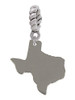 3 Merry Monkeys Stainless Steel Texas Shape - Rope Charm Bead Dangle