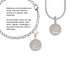 3 Merry Monkeys Stainless Steel In all things Give Thanks Disc - Rope Charm Bead Dangle