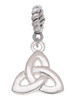3 Merry Monkeys Silvertone Celtic Trinity Knot - Rope Charm Bead Dangle