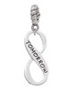 Today Tomorrow Infinity Sign Rope Charm Bead Dangle