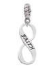 Faith Infinity Sign Rope Charm Bead Dangle