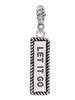 3 Merry Monkeys Silvertone Let It Go - Rope Charm Bead Dangle