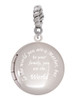 3 Merry Monkeys Silvertone To the World You are a Mother Round Locket - Rope Charm Bead Dangle