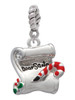 3 Merry Monkeys Silvertone Letter to Santa - Rope Charm Bead Dangle