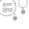 Half Marathon with Pink Crystal Roman Numeral Rope Charm Bead Dangle