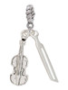 Violin and Bow Rope Charm Bead Dangle