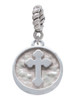 Botonee Cross - Round Seal Rope Charm Bead Dangle