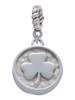 Shamrock - Round Seal Rope Charm Bead Dangle