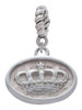Crown - Oval Seal Rope Charm Bead Dangle