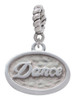 Dance - Oval Seal Rope Charm Bead Dangle