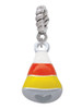 3-D Enamel Candy Corn Rope Charm Bead Dangle