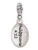 Bible Verse Philippians 4:13 Rope Charm Bead Dangle