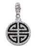 Black Chinese Blessing Rope Charm Bead Dangle