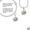 Loved Elephant with Baby Rope Charm Bead Dangle