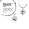 Large Script Letter - Z - 3/4'' Disc - Rope Charm Bead Dangle
