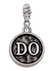 Doctor Caduceus Seal - DO Rope Charm Bead Dangle