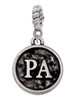 Medical Assistant Caduceus Seal - PA Rope Charm Bead Dangle