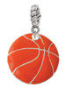 3/4'' Enamel Basketball Rope Charm Bead Dangle