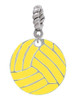 3/4'' Enamel Water Polo Ball Rope Charm Bead Dangle