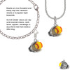 Extra Large Softball and Glove Rope Charm Bead Dangle