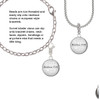 Domed Matthew 17:20 Rope Charm Bead Dangle