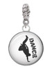 Domed Hip Hop Handstand Dance Rope Charm Bead Dangle