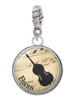 Domed Music - Bass Rope Charm Bead Dangle