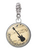 Domed Music - Electric Guitar Rope Charm Bead Dangle