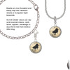 Domed Music - Piano Rope Charm Bead Dangle