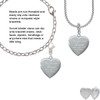 You Are More Loved Engraved Locket Rope Charm Bead Dangle