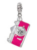 Pink Camera Rope Charm Bead Dangle