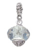 Crystal Faceted Glass Spinner Rope Charm Bead Dangle