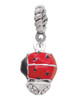 Red Ladybug Spinner Rope Charm Bead Dangle