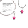 Hot Pink Ladybug Spinner Rope Charm Bead Dangle